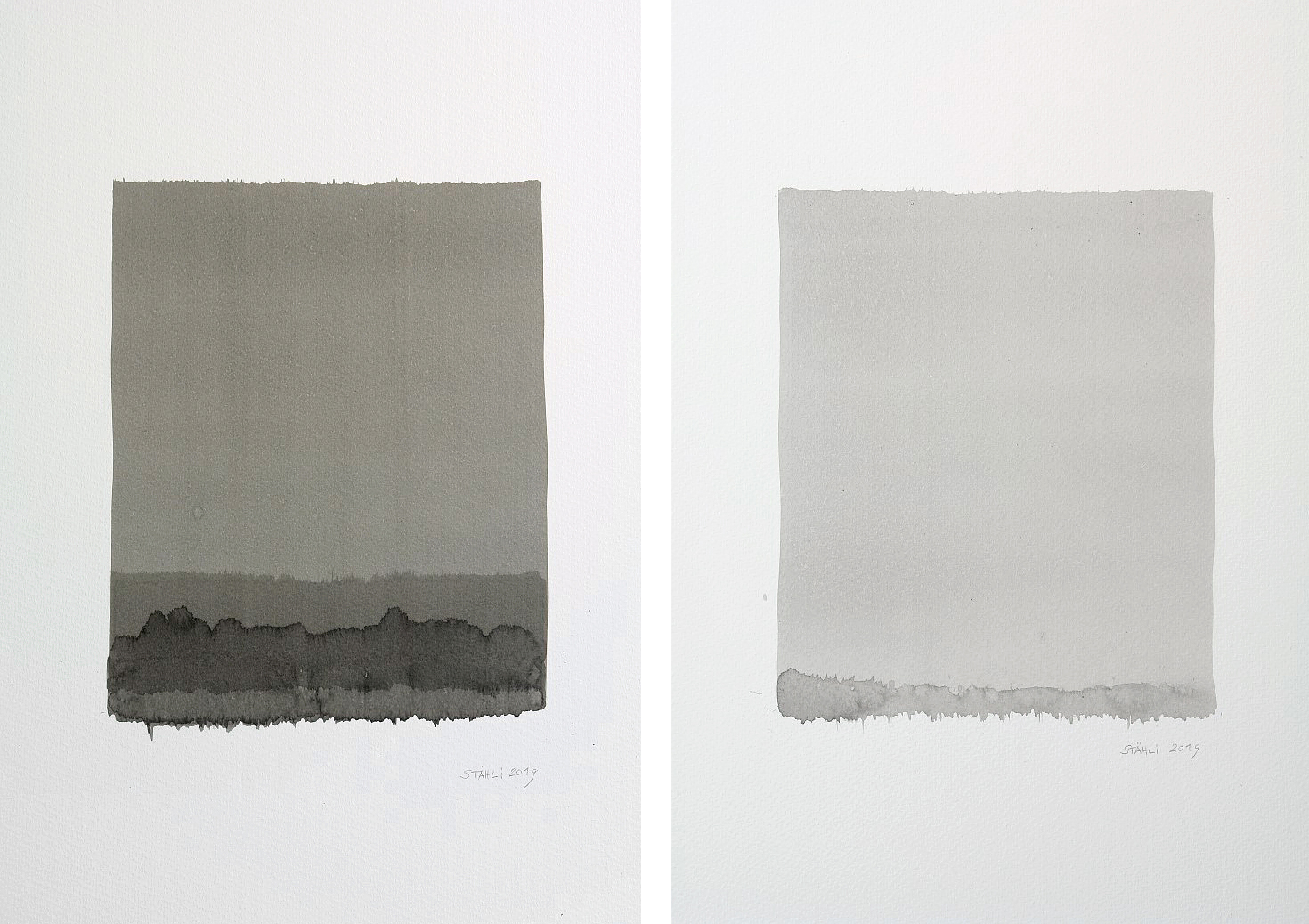 Susanne Stähli – one stroke, 2019, 56 x 42 cm, Galerie Floss & Schultz, 2023